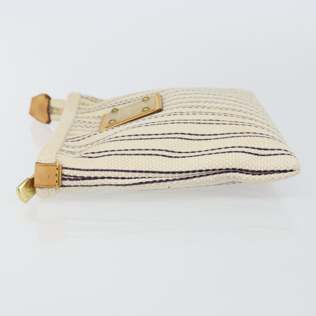 Louis Vuitton Antigua Pouch Canvas, BEIGE, CANVAS, Clutche & pouche