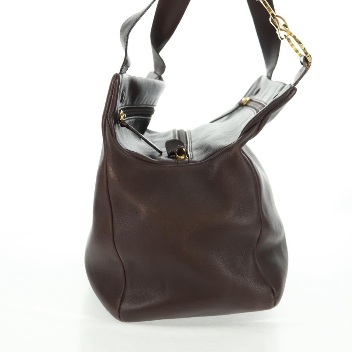 Salvatore Ferragamo Vintage Tote bag Leather, BROWN, LEATHER, Tote bag