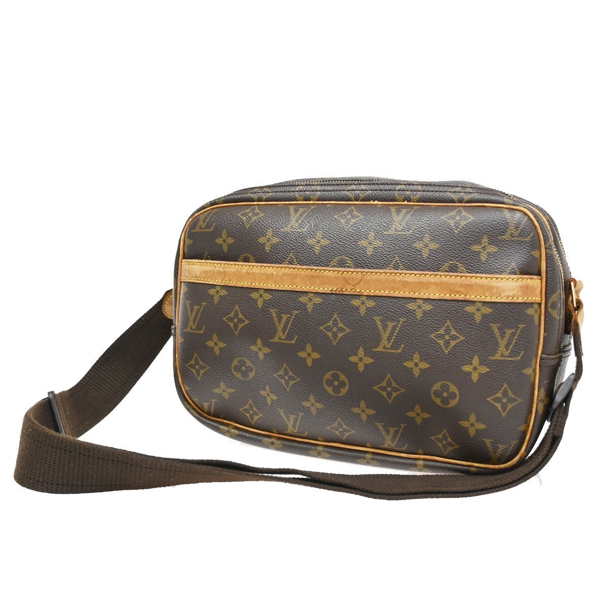Louis Vuitton Reporter Bag Monogram Canvas, BROWN, CANVAS, Shoulder bag