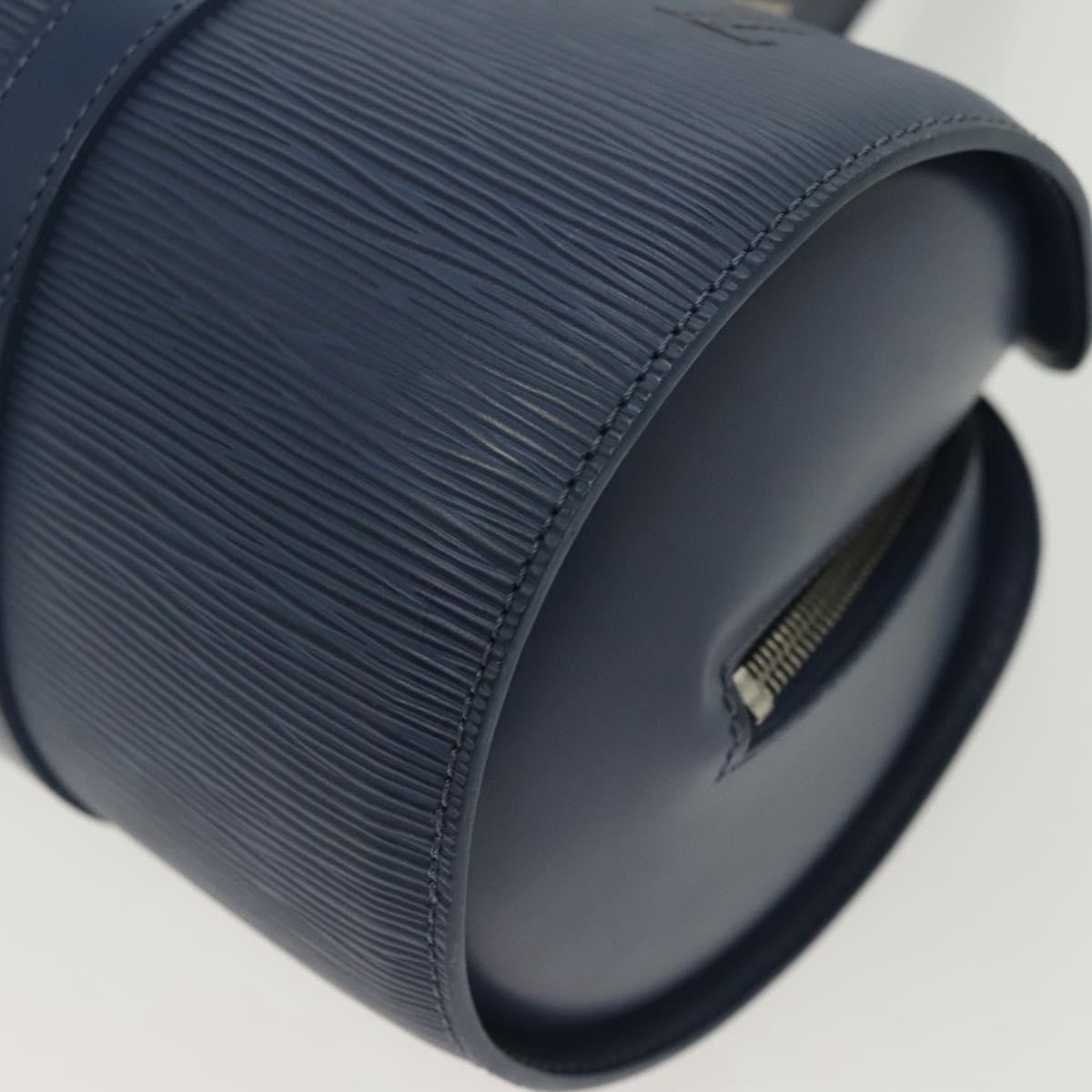 Louis Vuitton Soufflot Handbag Epi Leather, BLUE, LEATHER, Handbag