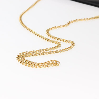 Salvatore Ferragamo Vintage Gancini Chain Shoulder Bag Leather, BLACK, LEATHER, Shoulder bag