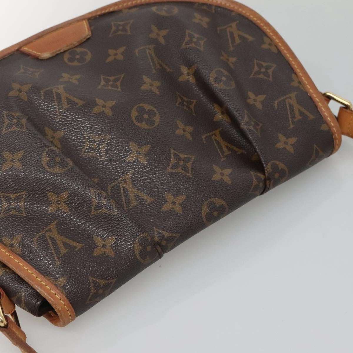 Louis Vuitton Menilmontant Handbag Monogram Canvas, BROWN, CANVAS, Shoulder bag