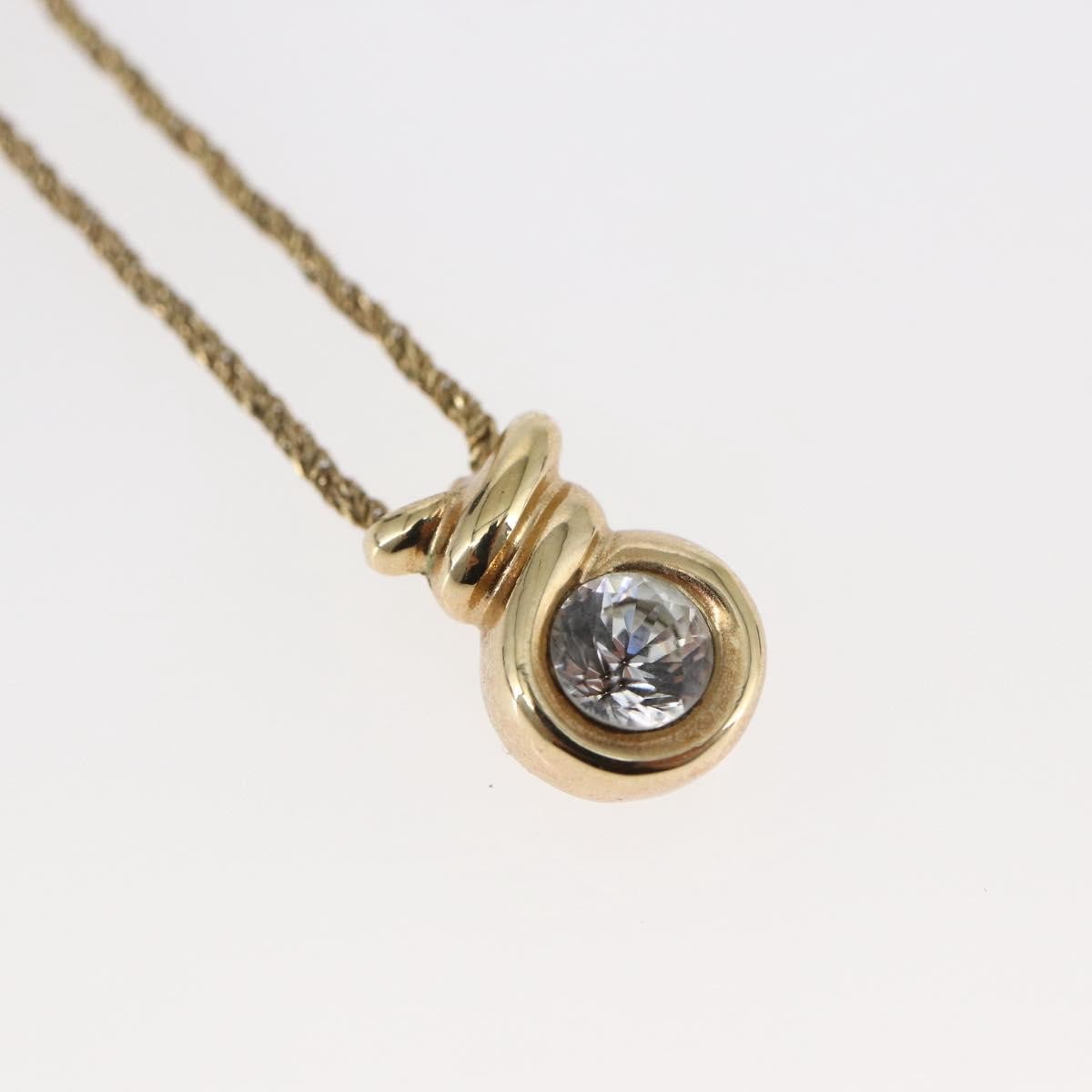 Christian Dior CD Pendant Necklace Metal, GOLD, METAL, Necklace