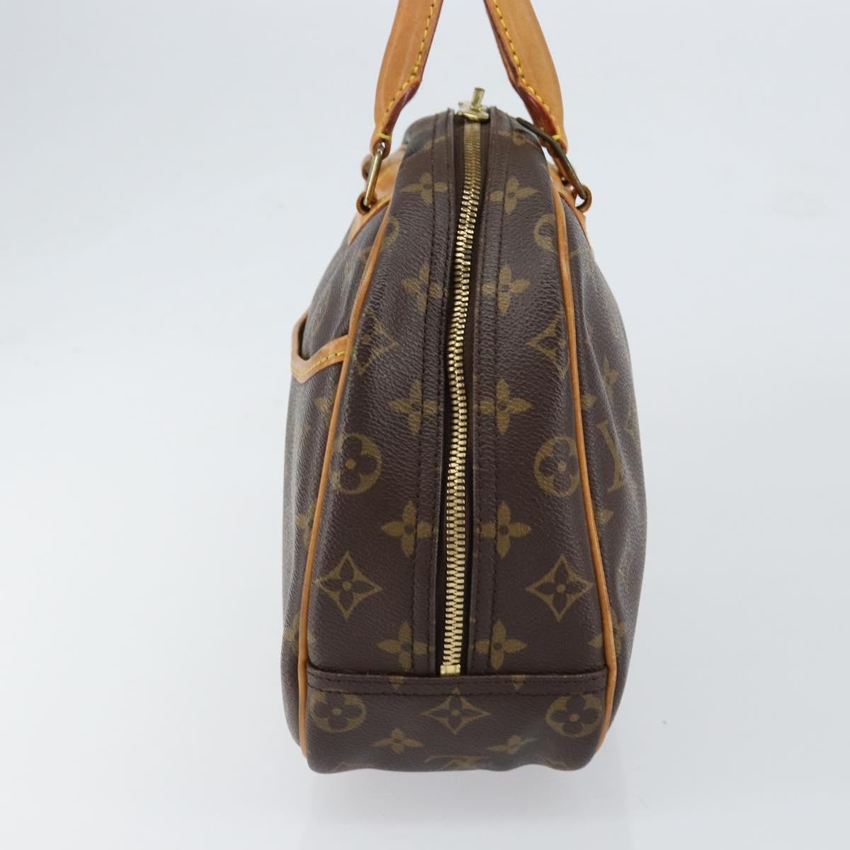 Louis Vuitton Trouville Handbag Monogram Canvas, BROWN, CANVAS, Handbag
