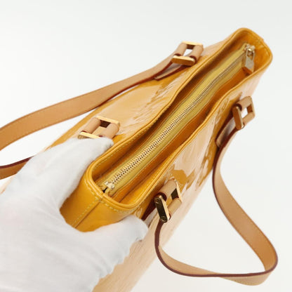 Louis Vuitton Houston Handbag Monogram Vernis, YELLOW, PATENT_LEATHER, Handbag