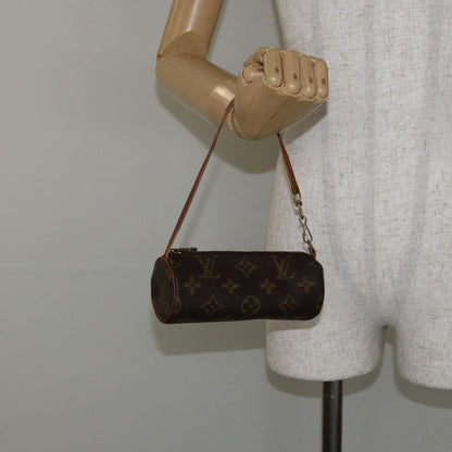 Louis Vuitton Papillon Pochette Monogram Canvas, BROWN, CANVAS, Clutche & pouche