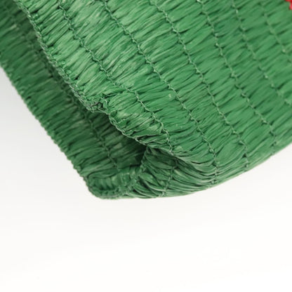 Gucci Cestino Tote Woven Raffia, GREEN, WICKER, Tote bag