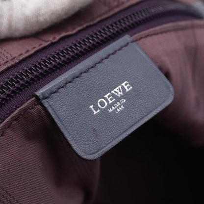 Loewe Anagram handbag Leather, BLUE, LEATHER, Handbag