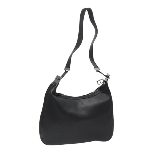 Gucci Vintage Shoulder Bag Leather, BLACK, LEATHER, Shoulder bag