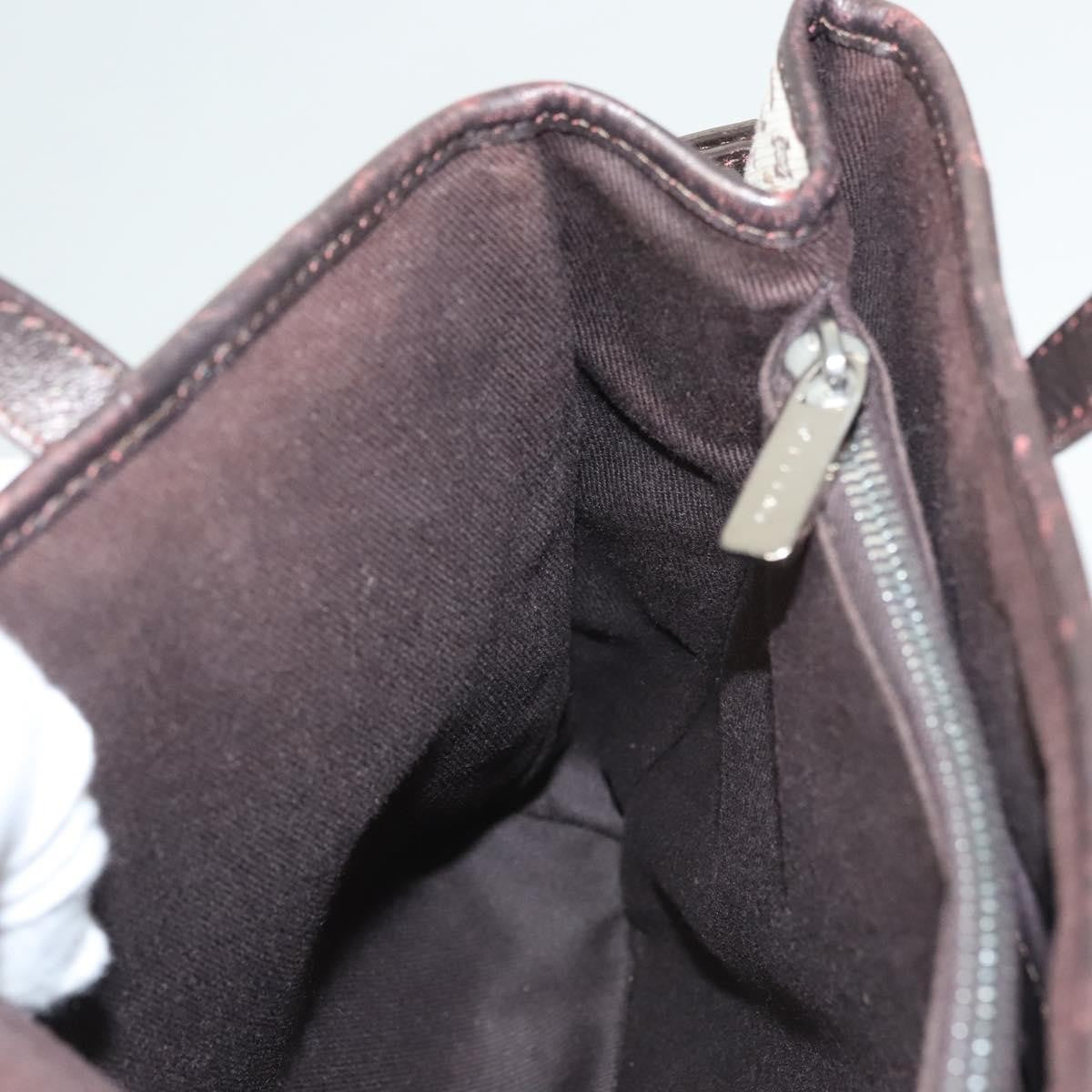 Celine Vintage Macadam Handbag Canvas, BEIGE, CANVAS, Handbag