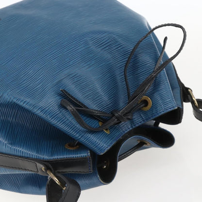 Louis Vuitton Bicolor Petit Noe Handbag Epi Leather, BLUE, LEATHER, Shoulder bag