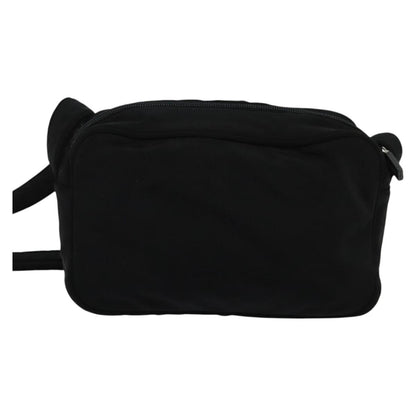 Miu Miu Zip Shoulder Bag Nylon, BLACK, NYLON, Shoulder bag