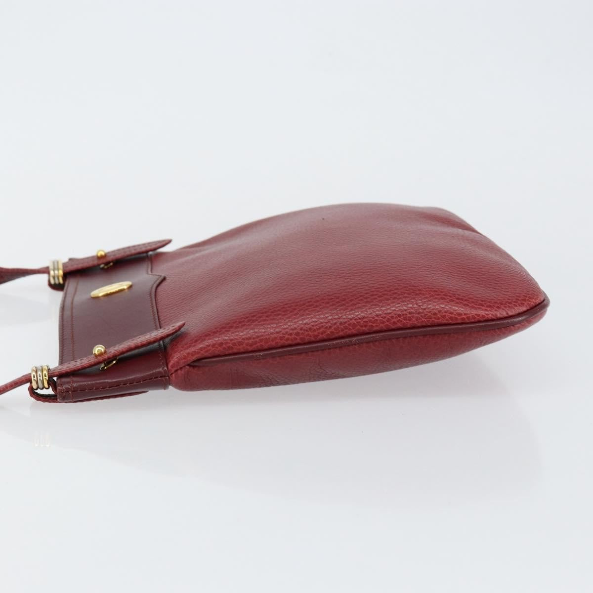 cartier Must de Cartier Shoulder Bag Leather, BURGUNDY, LEATHER, Shoulder bag