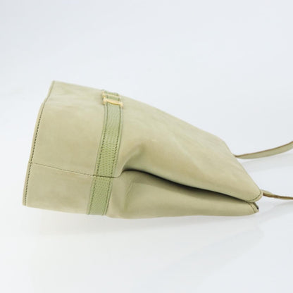 Salvatore Ferragamo Vala Shoulder Bag Suede, GREEN, SUEDE, Shoulder bag