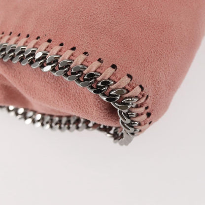 Stella McCartney Falabella Fold Over Crossbody Bag Suede, PINK, SUEDE, Crossbody bag
