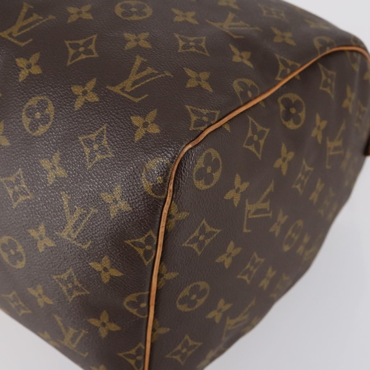 Louis Vuitton Speedy Handbag Monogram Canvas, BROWN, CANVAS, Handbag