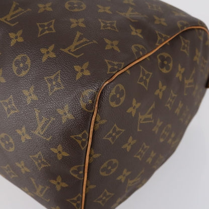 Louis Vuitton Speedy Handbag Monogram Canvas, BROWN, CANVAS, Handbag