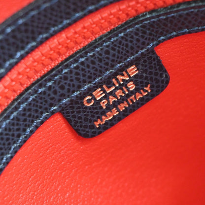 Celine Handbag Leather, NAVY, LEATHER, Handbag