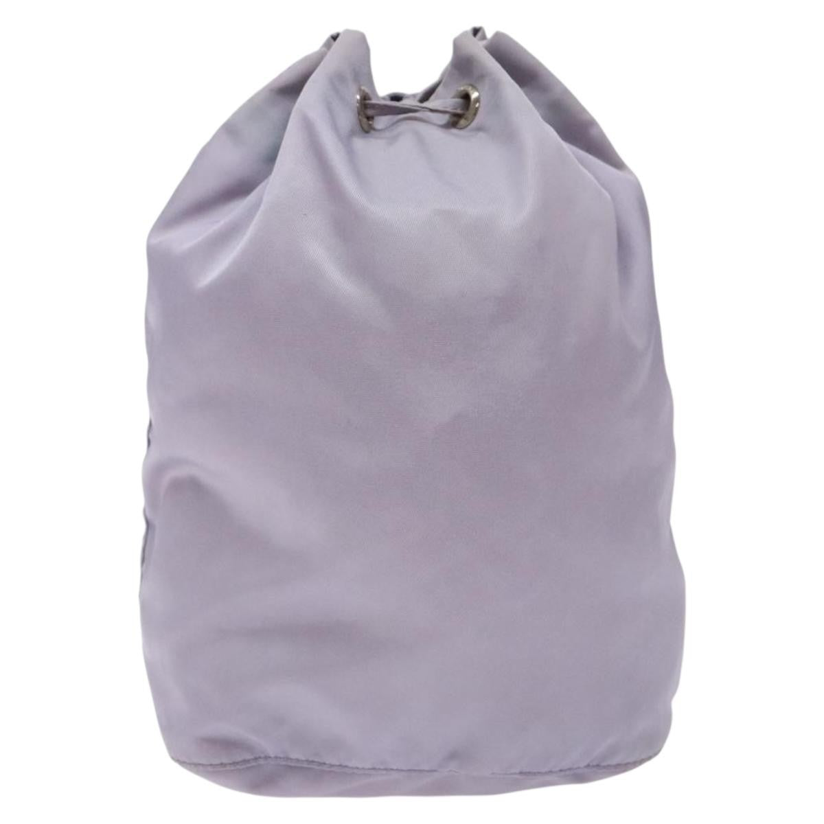 Prada Vela Drawstring Bucket Pouch Tessuto, PURPLE, NYLON, Clutche & pouche