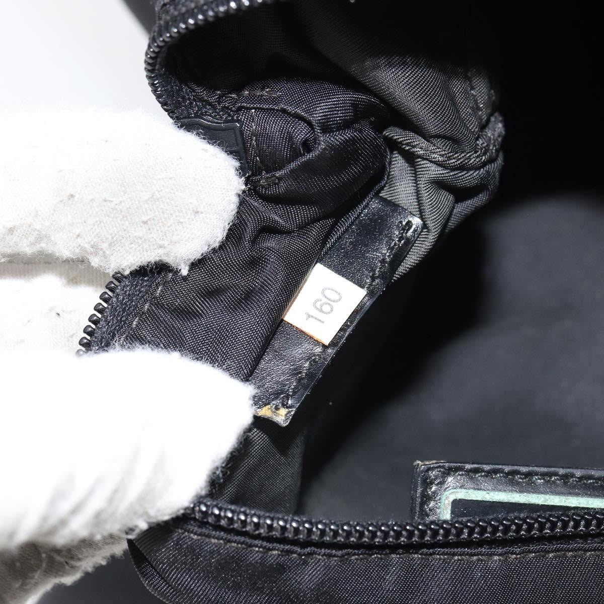 Prada Front Pocket Messenger Bag Tessuto, BLACK, NYLON, Shoulder bag