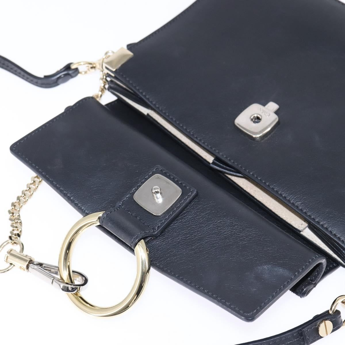 Chloe Faye Top Handle Bag Leather and Suede, BLACK, SUEDE, Handbag