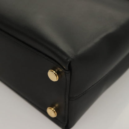 Salvatore Ferragamo Convertible Vara Bow Tote Leather, BLACK, LEATHER, Tote bag