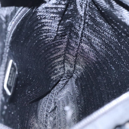 Prada Flat Messenger Bag Tessuto, BLACK, NYLON, Shoulder bag