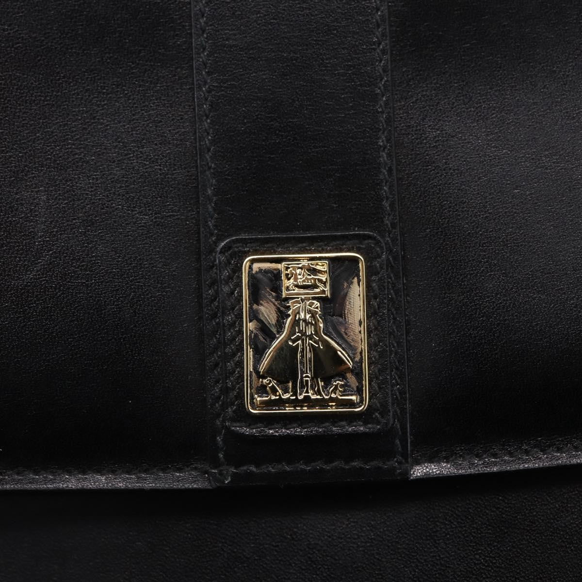 Burberry Vintage Shoulder Bag Leather, BLACK, LEATHER, Shoulder bag