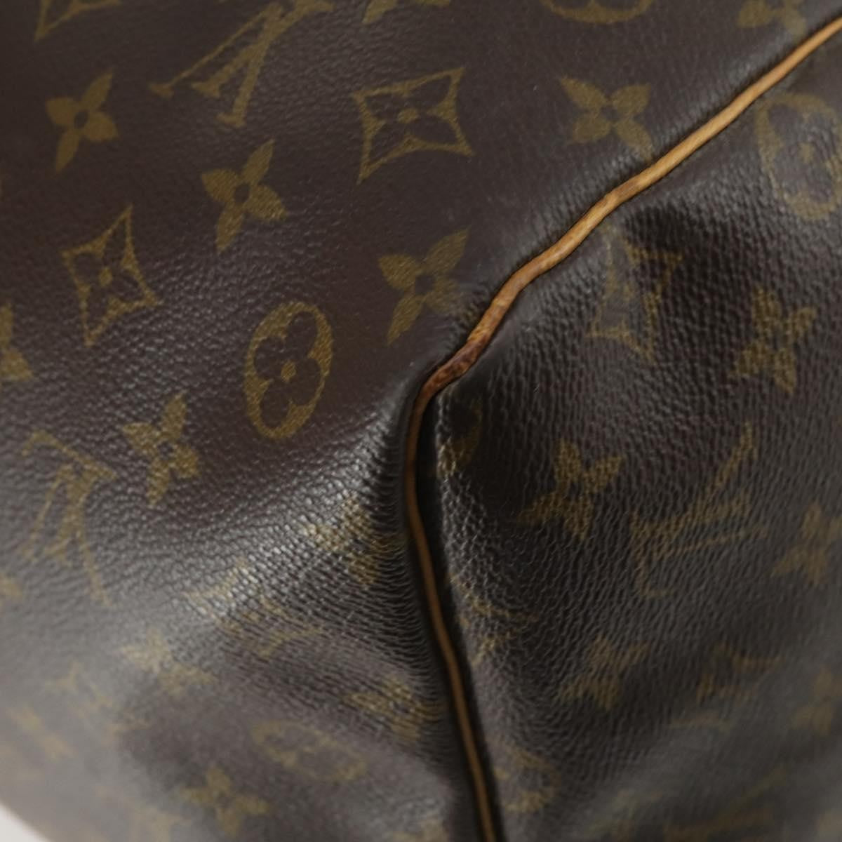 Louis Vuitton Keepall Bag Monogram Canvas, BROWN, CANVAS, Travel bag