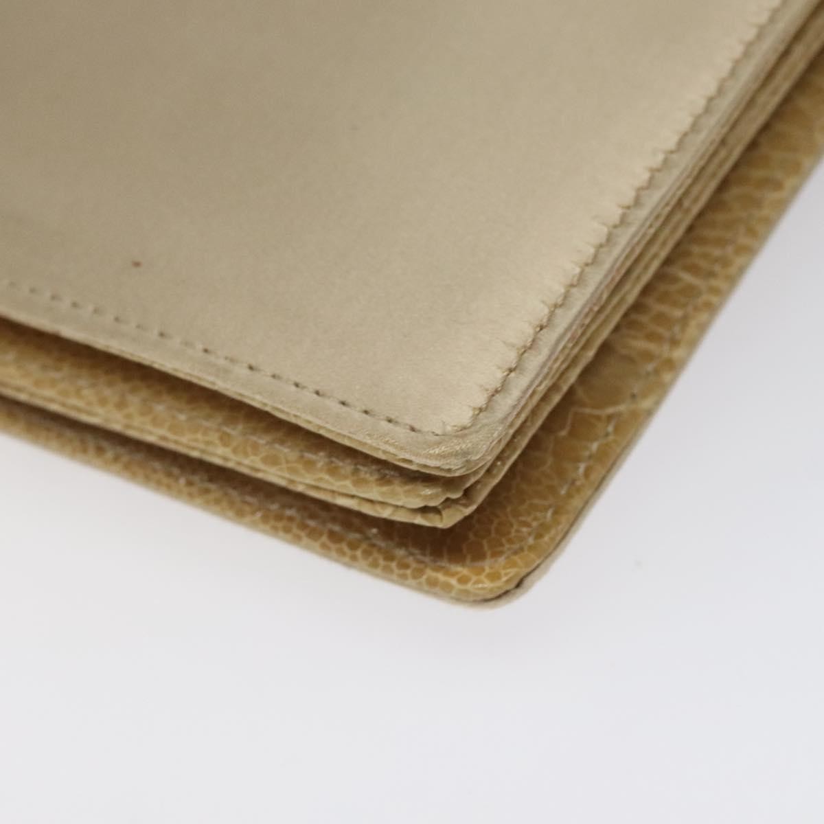 Fendi Square Flap Leather, BEIGE, SATIN, Shoulder bag