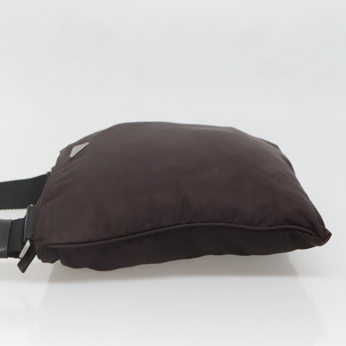 Prada Flat Messenger Bag Tessuto, BLACK, NYLON, Shoulder bag