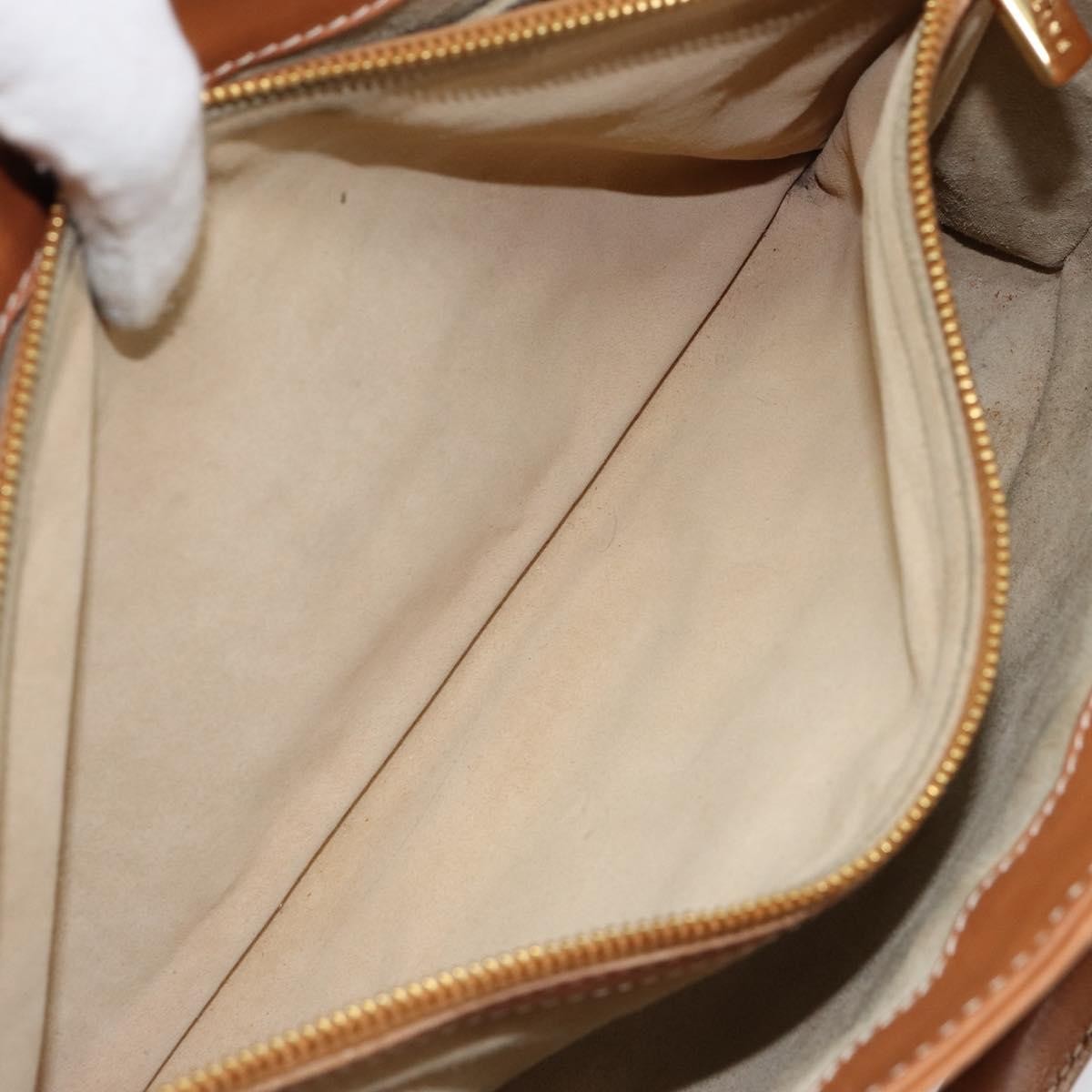 Celine Boogie Satchel Leather, BEIGE, LEATHER, Handbag