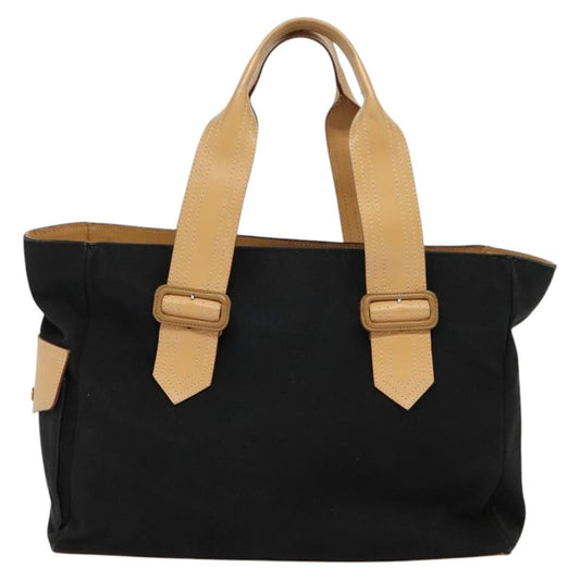 Burberry Vintage Tote Canvas, BLACK, CANVAS, Tote bag