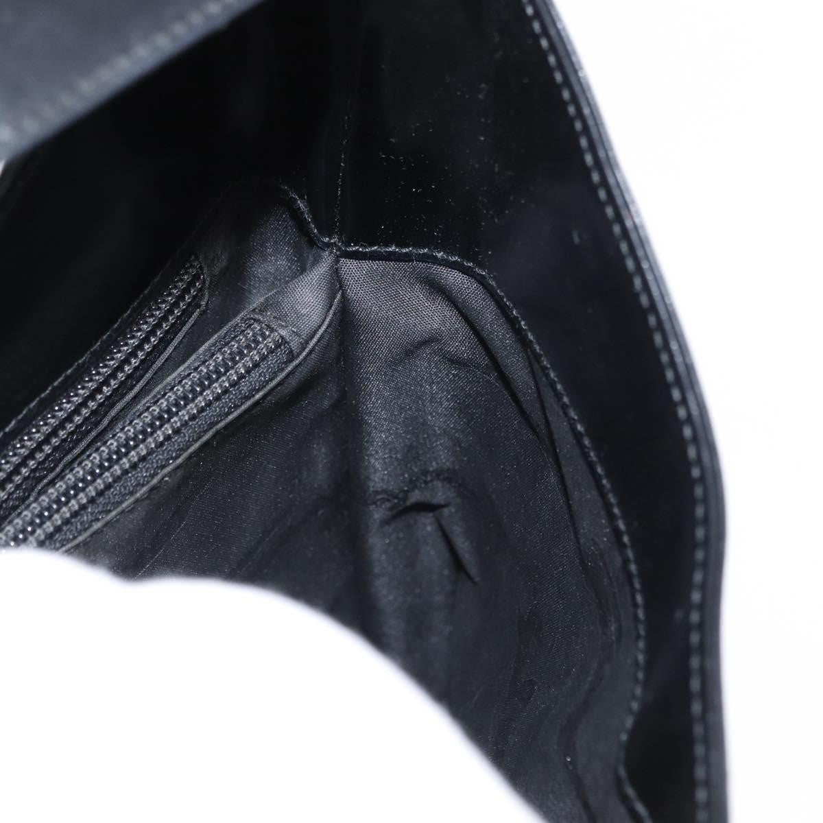 Salvatore Ferragamo Gancini Shoulder Bag Leather, BLACK, LEATHER, Shoulder bag