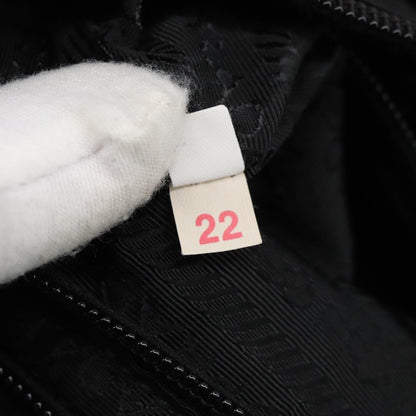 Prada Flat Messenger Bag Tessuto, BLACK, NYLON, Shoulder bag