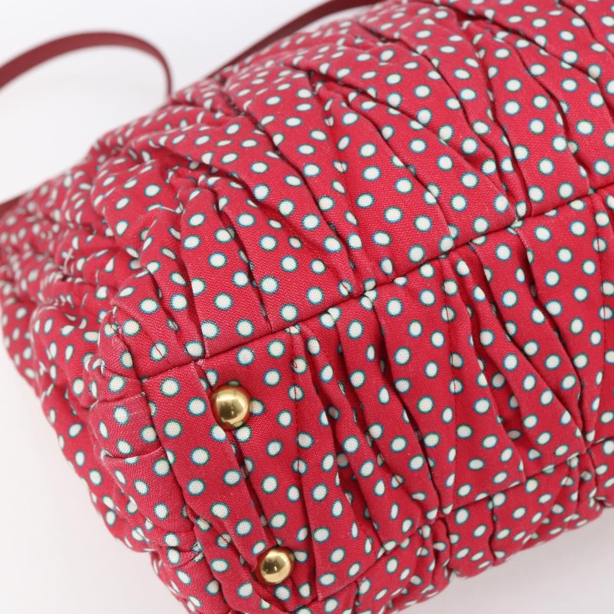 Miu Miu Shopper Tote Matelasse canvas, RED, CANVAS, Tote bag