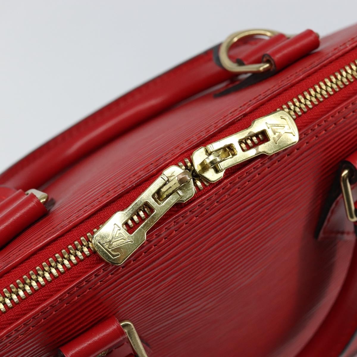 Louis Vuitton Alma Handbag Epi Leather, RED, LEATHER, Handbag