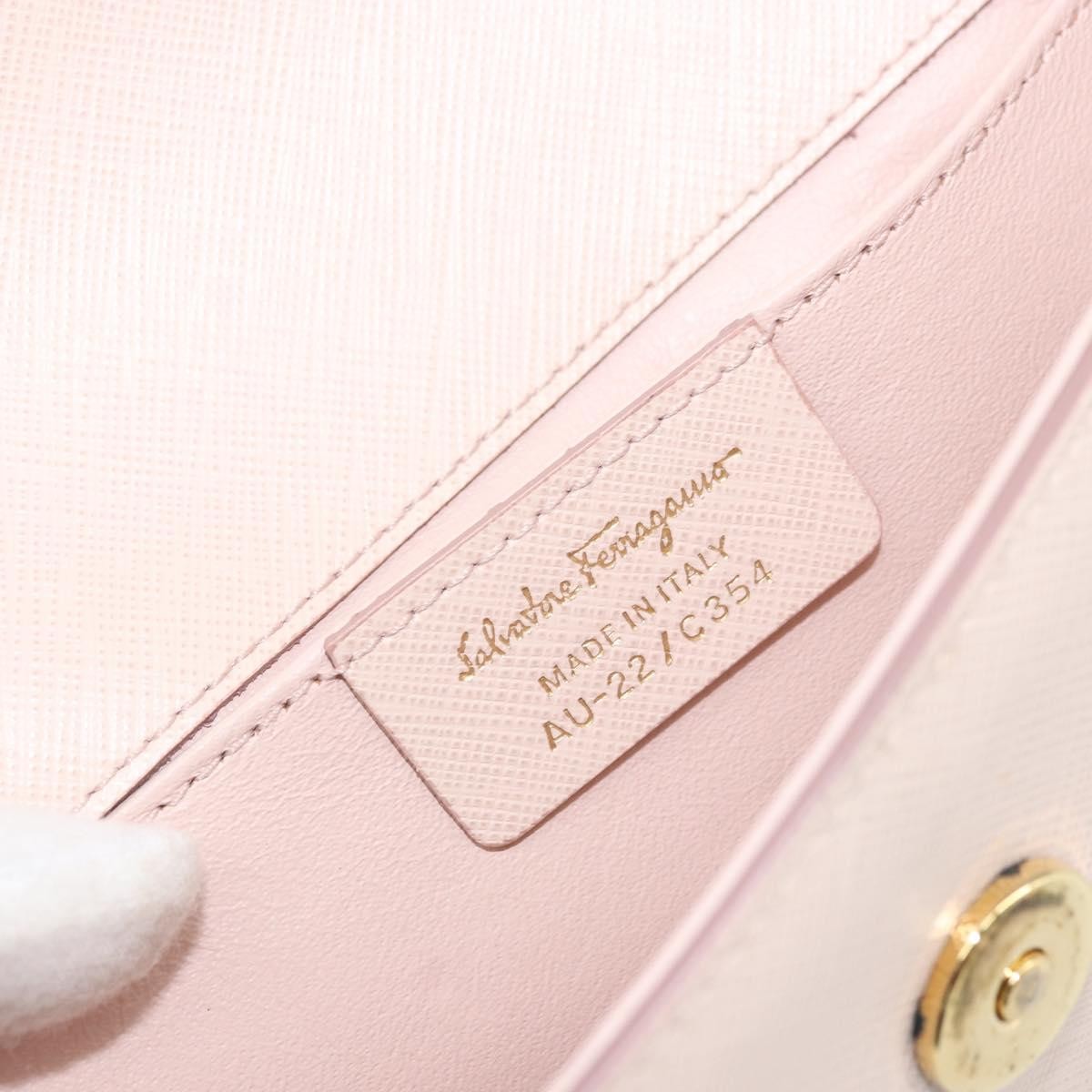 Salvatore Ferragamo Vala Shoulder Bag Leather, PINK, LEATHER, Shoulder bag