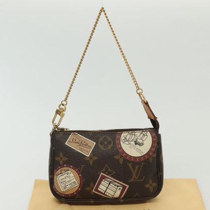 Louis Vuitton Pochette Accessoires Monogram Canvas, BROWN, CANVAS, Clutche & pouche