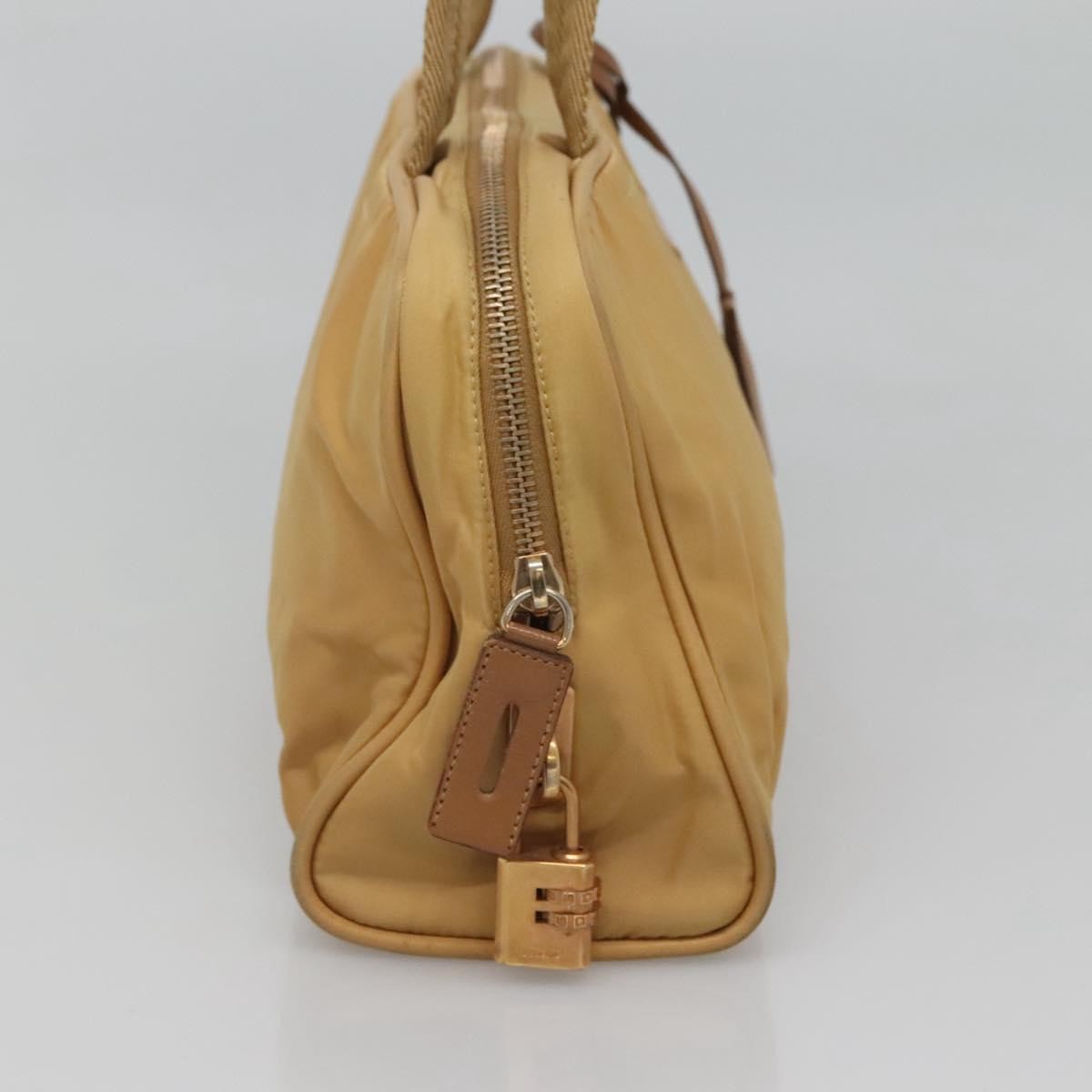 Prada Vintage Handbag Canvas, GOLD, NYLON, Handbag