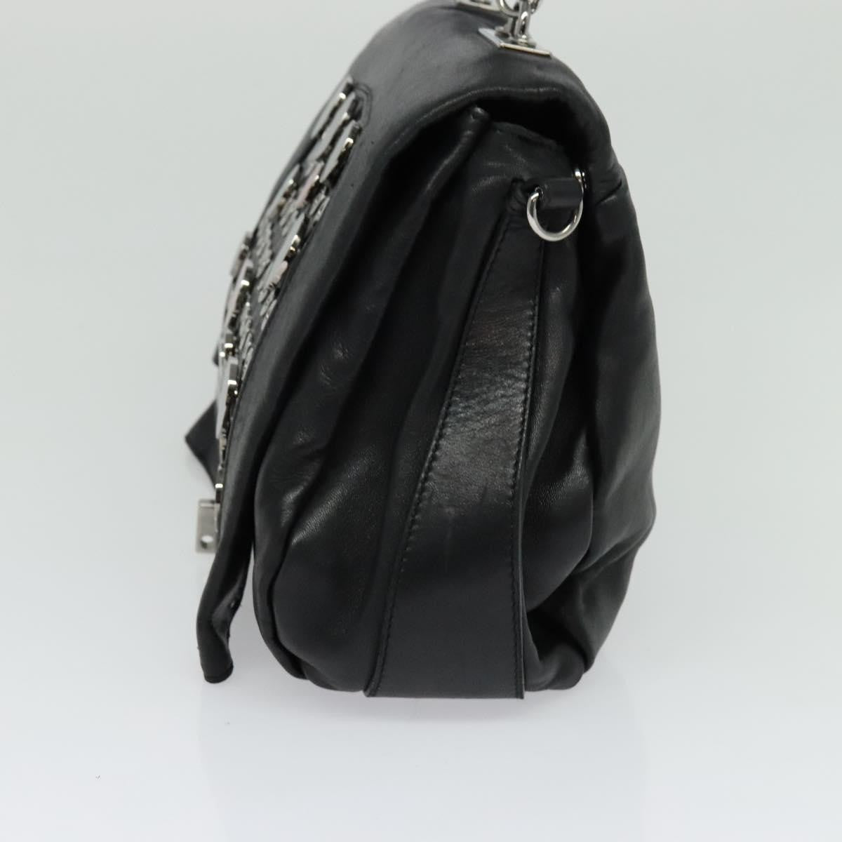 Celine Handbag Leather, BLACK, LEATHER, Handbag