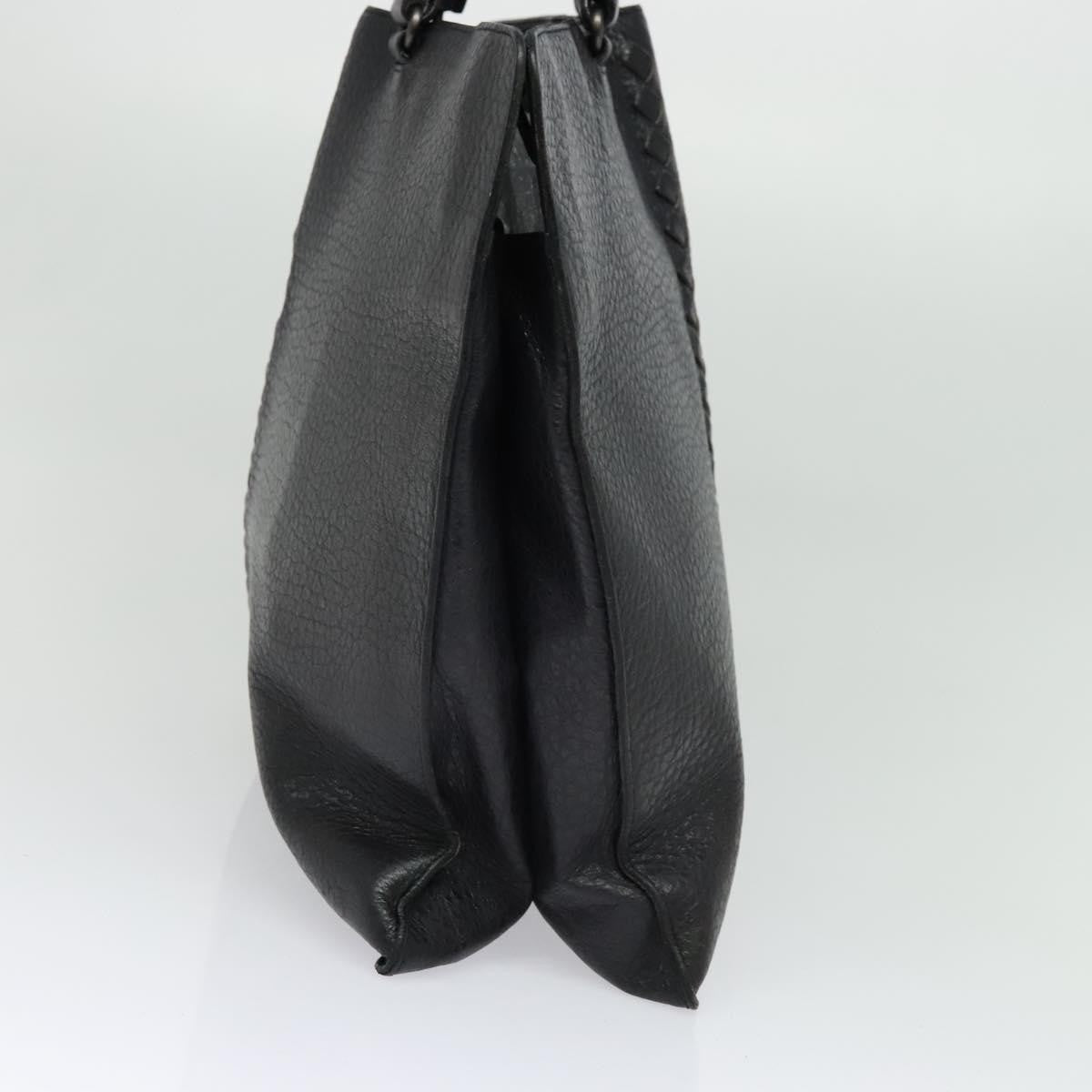 Bottega Veneta Double Compartment Convertible Tote Intrecciato Nappa, BLACK, LEATHER, Tote bag