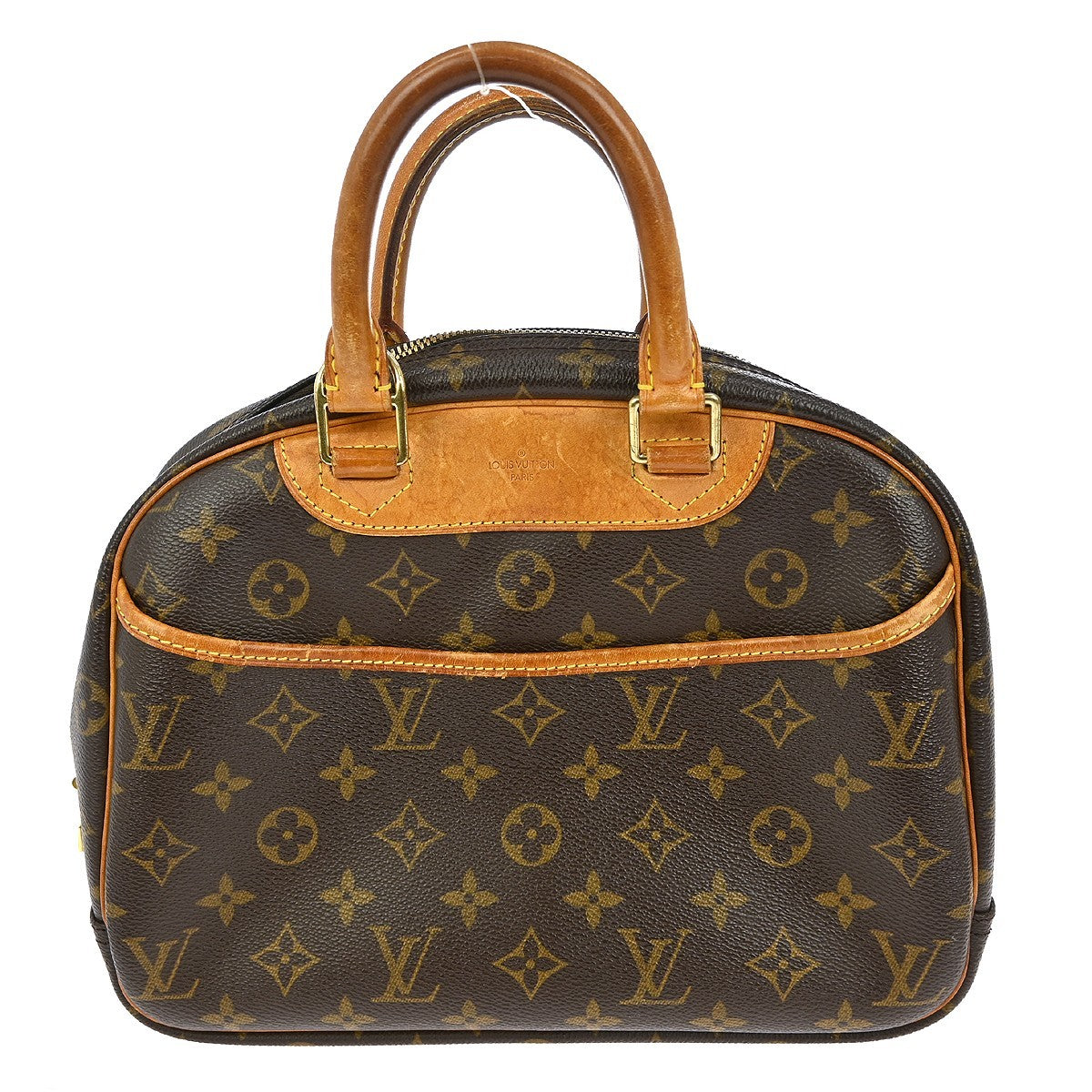 Louis Vuitton Trouville Handbag Monogram Canvas, BROWN, CANVAS, Handbag