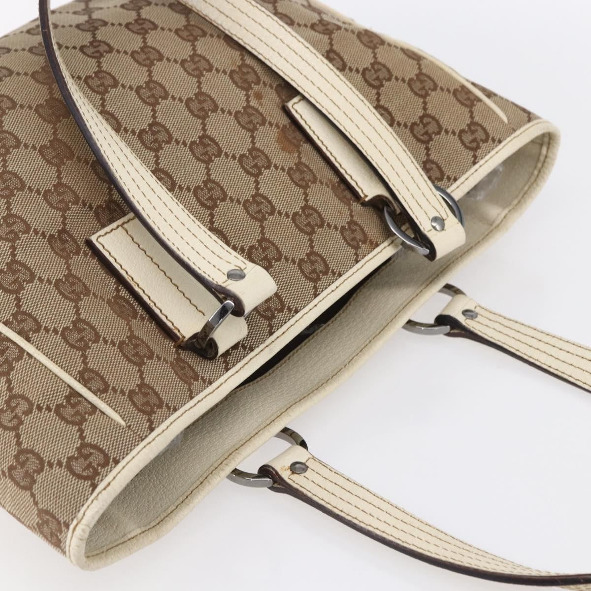 Gucci Open Tote GG Canvas, BEIGE, CANVAS, Tote bag