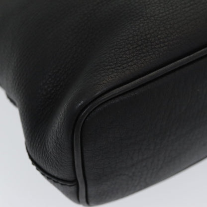 Burberry Vintage Handbag Leather, BLACK, LEATHER, Handbag