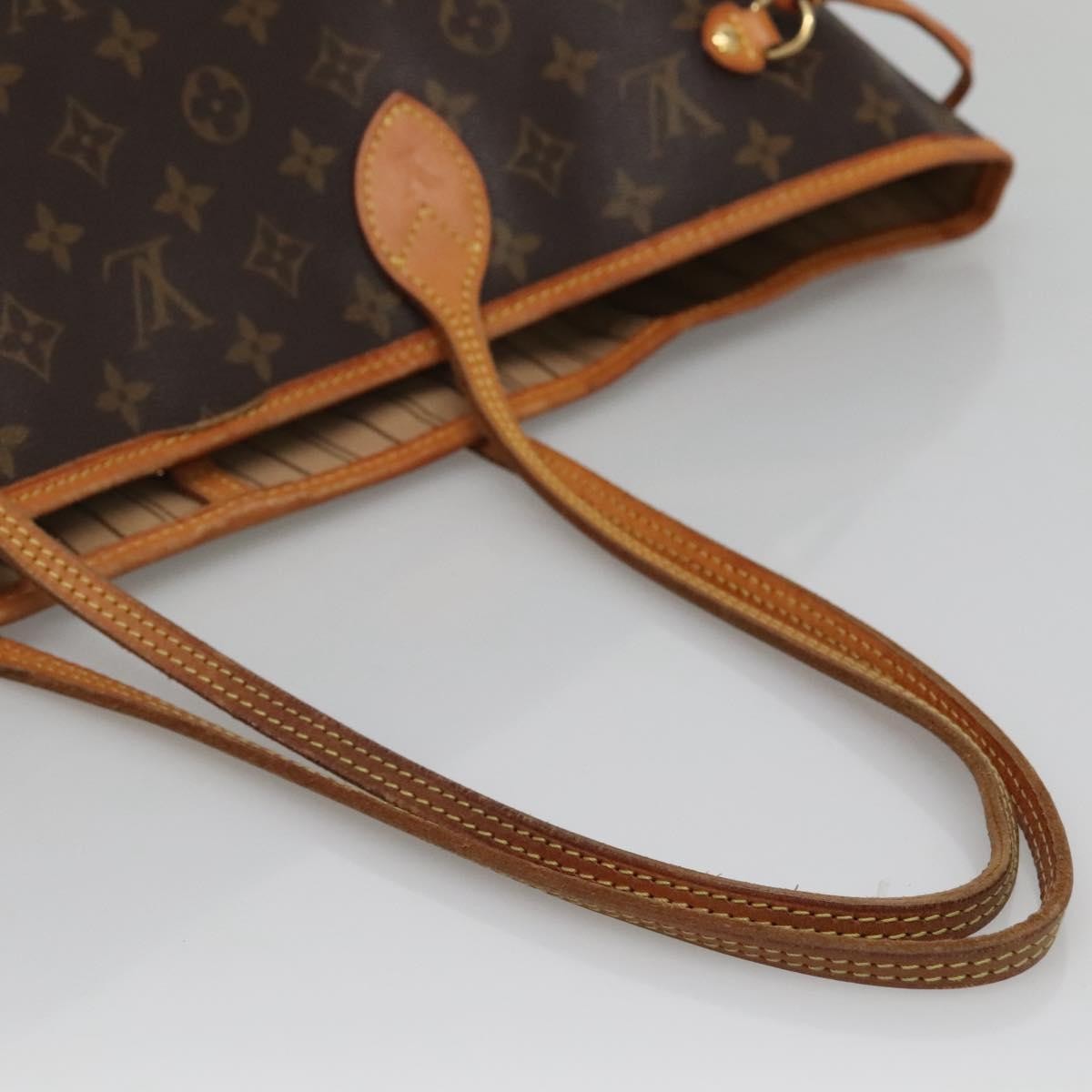 Louis Vuitton Neverfull Tote Monogram Canvas, BROWN, CANVAS, Tote bag