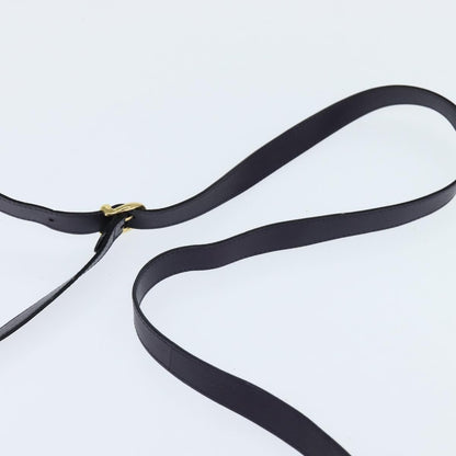 Salvatore Ferragamo Gancini Shoulder Bag Leather, NAVY, LEATHER, Shoulder bag