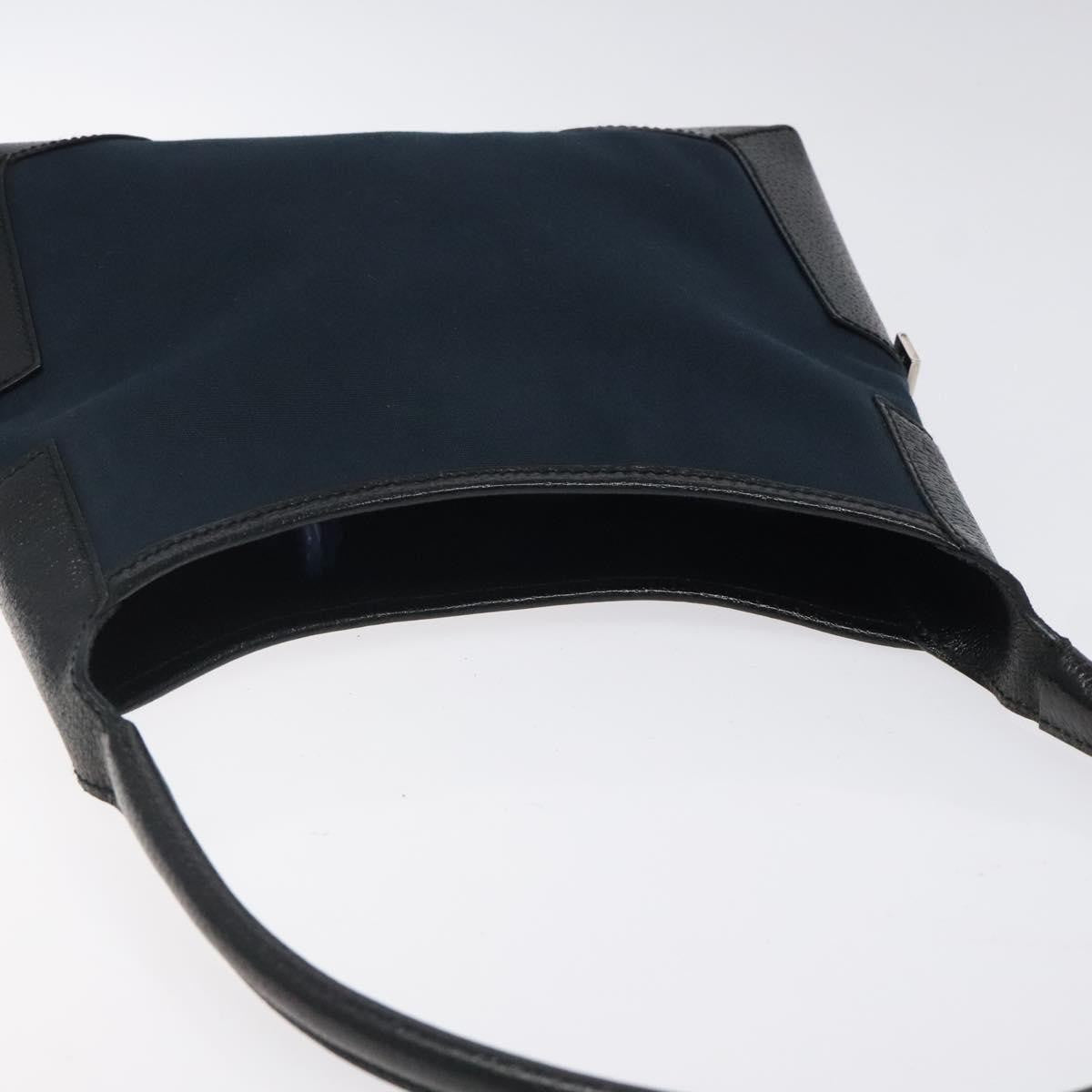 Salvatore Ferragamo Vintage Shoulder Bag Canvas, NAVY, CANVAS, Shoulder bag