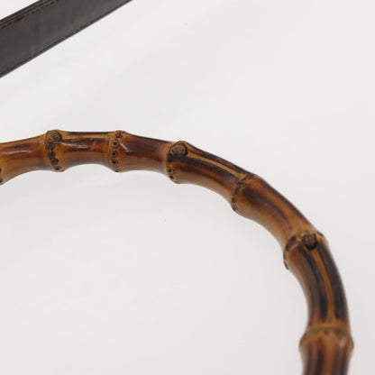 Gucci Sherry bamboo Shoulder Bag Nylon, KHAKI, NYLON, Shoulder bag