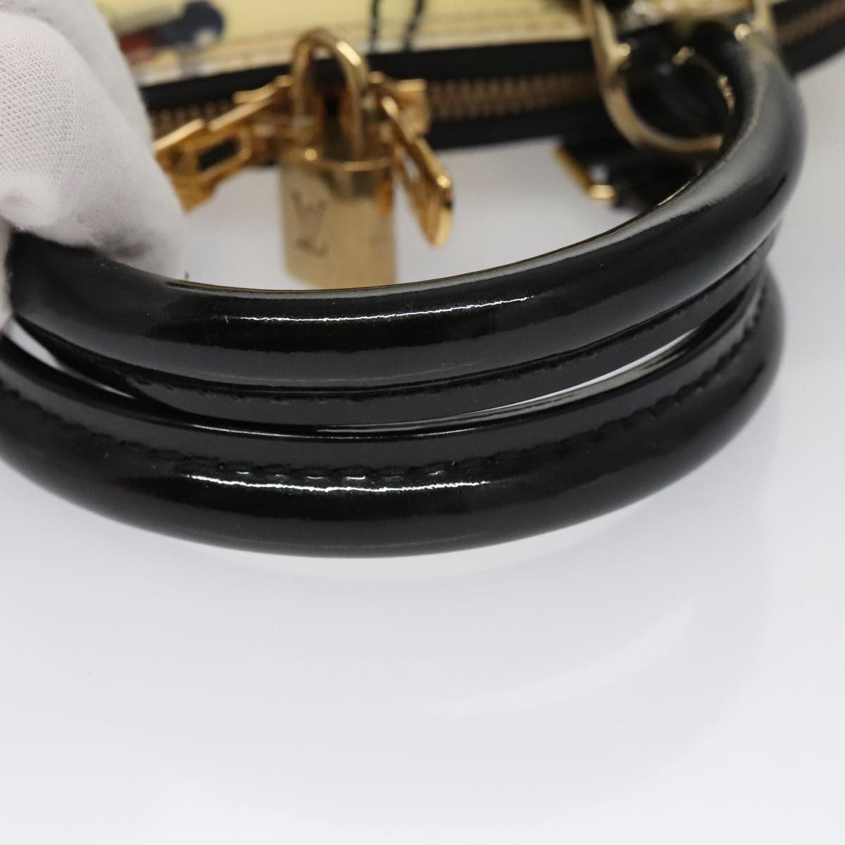 Louis Vuitton Alma Handbag Limited Edition Stickers Monogram Vernis, MULTICOLOUR, PATENT_LEATHER, Handbag